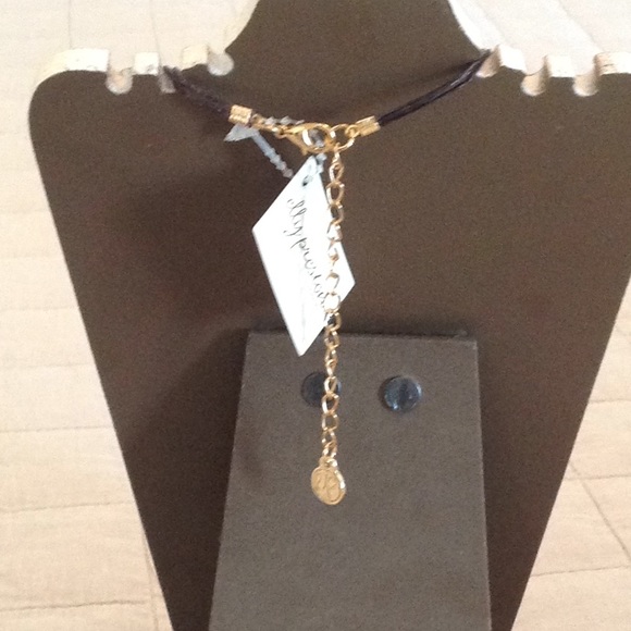 Set-Boho Layered Necklace and Earrings - Picture 7 of 8